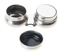 Macetas de pintura de doble cuchara, paletas, taza de palete de metal, pintura al óleo, suministros de arte para dibujar, pintar al óleo, paletas, taza