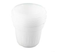 Macetas de plástico transparente para orquídeas, 5 unidades con diseño ventilado para mantener niveles de humedad equilibrados y fomentar el desarrollo de raíces (tamaño grande)