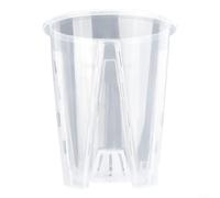 Macetas de plástico transparente para suculentas y orquídeas con agujeros de drenaje, macetas transparentes diseñadas para un crecimiento saludable de plantas en jardín, balcón y oficina (14 cm)