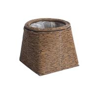 Macetas de ratán hechas a mano para cultivar y plantar flores en maceta en balcón y dormitorio, decoración de interiores y exteriores, decoración de balcón, accesorios para plantas de interior