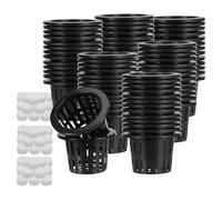 Macetas de Red para Hidroponía | Suministros para Jardinería Hidropónica,50 Piezas para Germinación en Apartamento Hogar Jardín Orquídeas Tomates Cultivo Interior Urbano