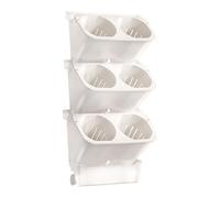 Macetas de riego automáticas montadas en la pared, creativas, de cerámica blanca, para colgar en interiores, balcón, decoración de balcón