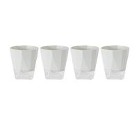 Macetas de riego automático con sistema de riego automático, paquete de 4 para un fácil cuidado y monitoreo de las plantas (B)