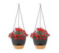 Macetas de riego automático, decoración de jardín de riego automático, soporte para colgar plantas al aire libre | para pared, ventana, jardín, patio, balcón, interior, hogar, porche, sala de estar