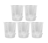 Macetas de riego automático - Juego de 5 macetas de flores con bandeja Pothos para balcón, interior y exterior, jardín, drenaje moderno, decoración del hogar, patio, ventana, porche, exhibición de