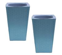 Macetas de riego automático, maceta de cactus, contenedor alto para oficina, hogar, apartamento, jardín, escritorio, balcón, patio, cocina, principiantes, sala de estar, dormitorio, alféizar de