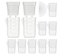 Macetas de riego automático, paquete de 10 unidades, transparentes para interiores, mini recipientes transparentes para esquejes de plántulas, jardinería semidribuda, violetas africanas, hogar, balcón