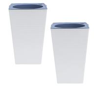 Macetas de riego automático para interiores, juego de macetas para orquídeas, macetas de jardín al aire libre, para oficina, hogar, viajes, jardín, escritorio, balcón, terraza, vacaciones, cocina