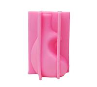 Macetas de silicona con forma de resina epoxi, forma de corazón, portavelas, cemento, macetero, molde, decoración del hogar, forma de botón de flor