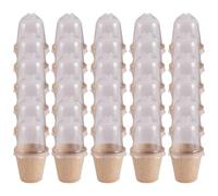 Macetas de turba para plántulas, 30 unidades de vasos de plantación transpirables, macetas con agujeros de drenaje para plantar, cultivar jardinería y cultivar en interiores, exteriores, jardín