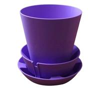 Macetas, Diseño De De Riego Automático, 10x10x13cm, Macetas Pequeñas, Contenedor De Flores, Aspecto Estético Lindo Y Moderno, Para Jardín Interior, Porche, Puerta Delantera, Terraza, Balcón, P