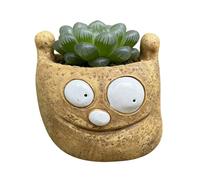 Macetas Divertidas para Plantas - Decoración Moderna de Resina con Expresiones Faciales para Escritorio | Maceteros Divertidos con Caritas,para Hogar Oficina Escritorio Mesa Estantería Interior Exteri