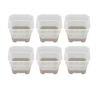 Macetas Ecológicas para Vivero para Plántulas con Diseño Transparente, Macetas de Silicona Duraderas para Plantas de 20 Piezas (Gray)
