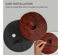 Macetas Enspijk de madera de nogal polystone hecho a mano 2 tamaños Fox & Fern