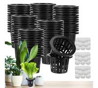 Macetas hidropónicas, accesorios de jardín hidropónicos, 50 unidades, cuencos para germinar tomates, flores, ensaladas, verduras, cultivo plano, agricultura urbana, todo el año