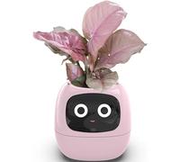 Macetas Inteligentes For Mascotas, Macetero Con Chips Ai, Múltiples Expresiones, 7 Sensores Inteligentes, For Hacer Que Criar Plantas Sea Fácil Y Divertido, Sala De Estar, Regalos, Sin Plantas(Pink)