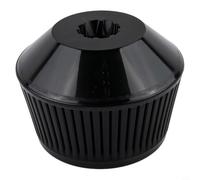 Macetas para orquídeas AirPruning con diseño de doble capa para mejorar la salud de las raíces y el flujo de aire con platillos a juego, adecuadas para orquídeas y otras plantas (1 unidad, negro)