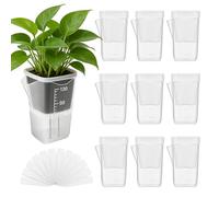 Macetas para plantas, maceta de riego automático, macetas para exteriores, para esquejes, plántulas, violetas africanas, alocasia, escritorio, alféizar de la ventana del dormitorio