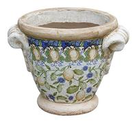Macetas para Plantas Maceta para Plantas, Plant Pots Indoor Outdoor 20cm Diameter,Succulent Planter Small Colored Glaze Ice-Cracked Rough Pottery Retro Flower Pot