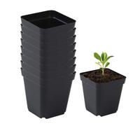 Macetas Para Semillas, 50PCS minis Macetas De plásticos, Macetas De Vivero Pequeño, Macetas De Cultivo Para Plantas, Macetas De Plántulas De plásticos, Cuadrado Para Plantas Para Interior/Exterior