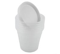 Macetas transparentes para orquídeas con platillos, paquete de 6, macetas de plástico transparente con agujeros de drenaje para raíces, contenedores de jardinería en interiores y exteriores para
