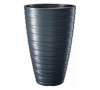 Macetero alto con deposito 43l maze de plastico en color antracita 37,5 (largo) x 37,5 (ancho) x 57,9 (alto) cm