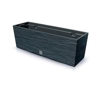 Prosperplast Macetero FURU antracita con depósito 58x18x19,5 cm 12 L