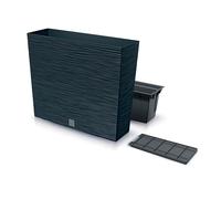 Macetero color antracita, con depósito, colección furu, de 58 x 18 x 49,8 cm, capacidad de 12 l.