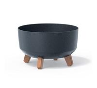 Macetero color antracita eco,sin depósito , colección GRACIA de 28,5 x 28,5 x 17,7 cm, capacidad de 6,8 L.