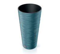 Macetero Color Azul escandinavo, con depósito, colección Furu, de 25 x 25 x 48 cm, Capacidad de 7,5 L, Prosperplast