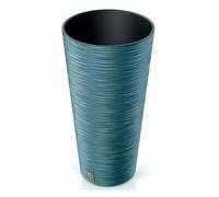 Prosperplast Macetero Color Azul escandinavo, con depósito, colección Furu, de 30 x 30 x 57,5 cm, Capacidad de 15 L.