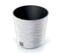 Prosperplast Macetero colección FURU, blanco con depósito, 25×25×24,7 cm, 7,5 L