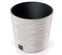 Macetero Color Blanco Roto, con depósito, colección Furu, de 30 x 30 x 27 cm, Capacidad de 15 L.