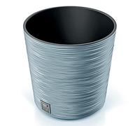 Macetero color cemento, con depósito, colección FURU, de 30 x 30 x 29,4 cm, capacidad de 15 L.