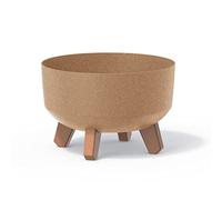 Prosperplast Macetero Gracia Redondo Ocre con patas desmontables 23,5x23,5x15,5 cm 3,8 L sin depósito