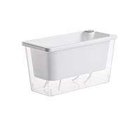 Macetero con riego automático - Macetero de 24 pulgadas | para plantas de PP: recipiente rectangular estrecho con riego automático con algodón absorbente para hierbas, verduras, flores, alféizar