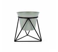 Macetero con Soporte Vinthera Moa Verde Metal 14,5 x 12,5 x 15 cm (12 Unidades) - Marca: Vinthera - EAN: 8414793748995
