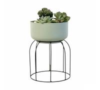Macetero con Soporte Vinthera Moa Verde Metal 20 x 20 x 30 cm (6 Unidades) - Marca: Vinthera - EAN: 8414793749022