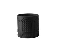 Macetero Creative Living Room Decor: Relief-Carved Cement Planters For Indoor Succulent Planting and Balcony Ornaments Jardín(Negro,Pequeño)