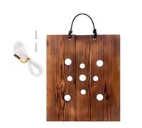 Macetero de Madera para Pared,Placa Montaje Colgante Helecho Cuerno de Alce | Portahelechos Rústico para Cocina, Salón, Recibidor, Entrada, Porche, Patio, Dormitorio