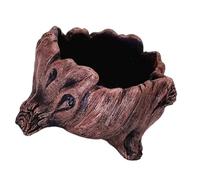 Macetero de madera sintética hecho a mano para tocón de árbol de cemento hecho a mano que trae la naturaleza a tus espacios florero artístico