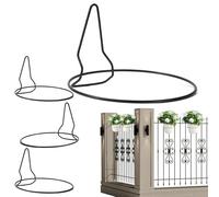 Macetero de pared | Macetero mural - 4 soportes decorativos resistentes para jardín, terraza, balcón, salón, dormitorio, exterior, decoración porche