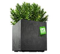 Macetero de plástico KADAX, 40 cm, negro