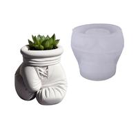 Macetero de silicona con forma de guante de boxeo, maceta de resina, soporte para bolígrafos, herramientas de manualidades, juego de moldes en forma de guante de boxeo