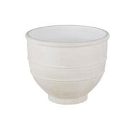 Macetero de tierra cocida blanca, alt. 51 cm