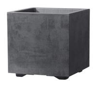 Macetero Deroma Cube Millennium R Antracita 10 L con Reserva de Agua