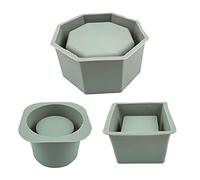 Macetero grande de silicona molde DIY suculenta maceta de hormigón jarrón yeso cemento forma arcilla forma portavelas molde silicona macetas para resina