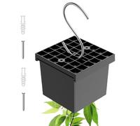 Macetero hidropónico Cesta vertical ajustable con tapa y gancho | Maceta vertical para pared, hogar, salón, oficina, cumpleaños, pasillo, encimera, balcón, jardín