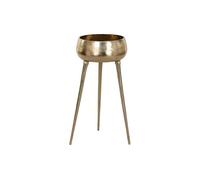 Macetero home esprit dorado aluminio moderno 46 x 46 x 100 cm 46 cm