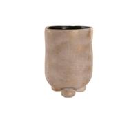 Macetero home esprit marrón claro cerámica urbano